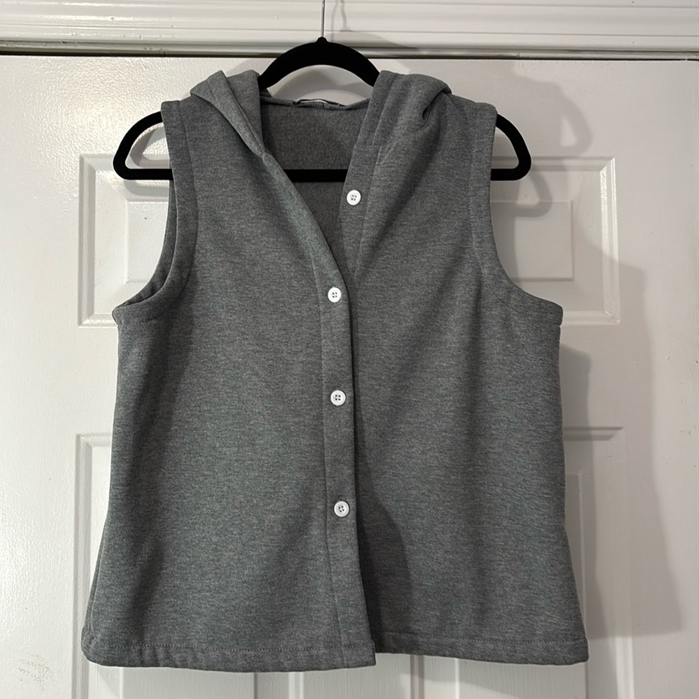 Zaful brand hooded vest.
